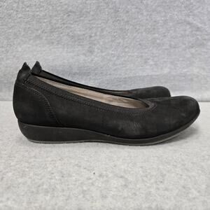 Dansko Black Suede Ballet Flats Size 38